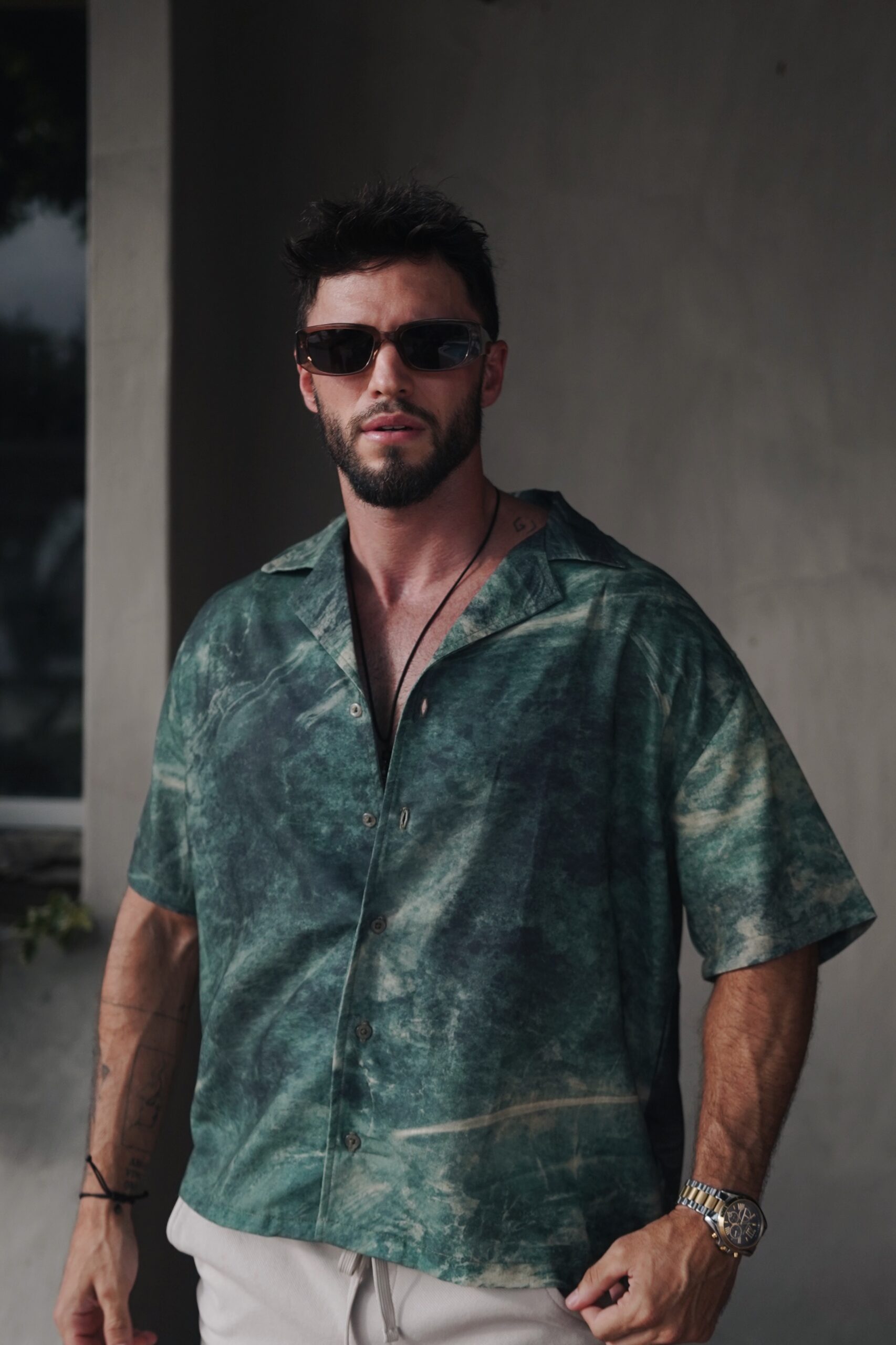 CAMISA LINO DEEP REEF